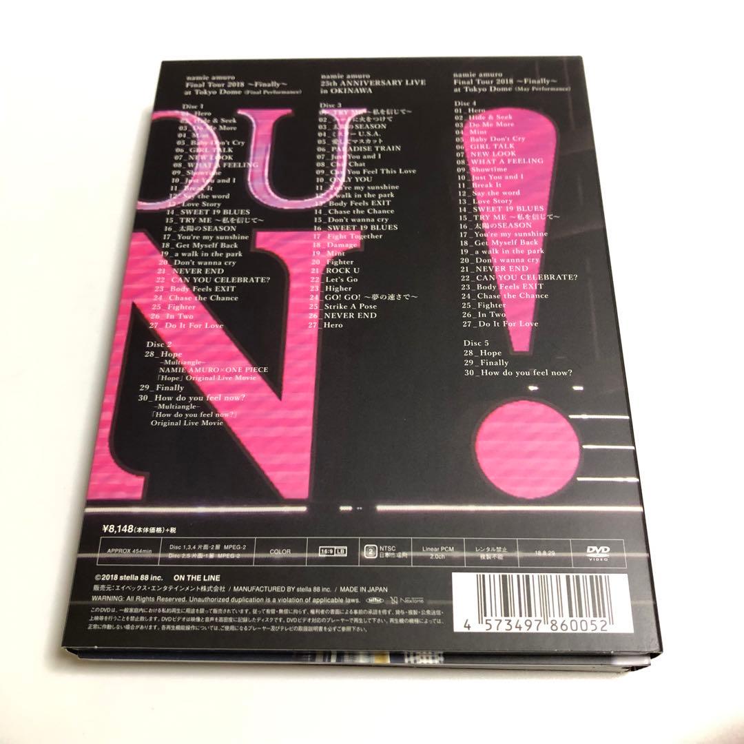 初回限定盤 安室奈美恵 final tour 2018 DVD 5枚+1枚