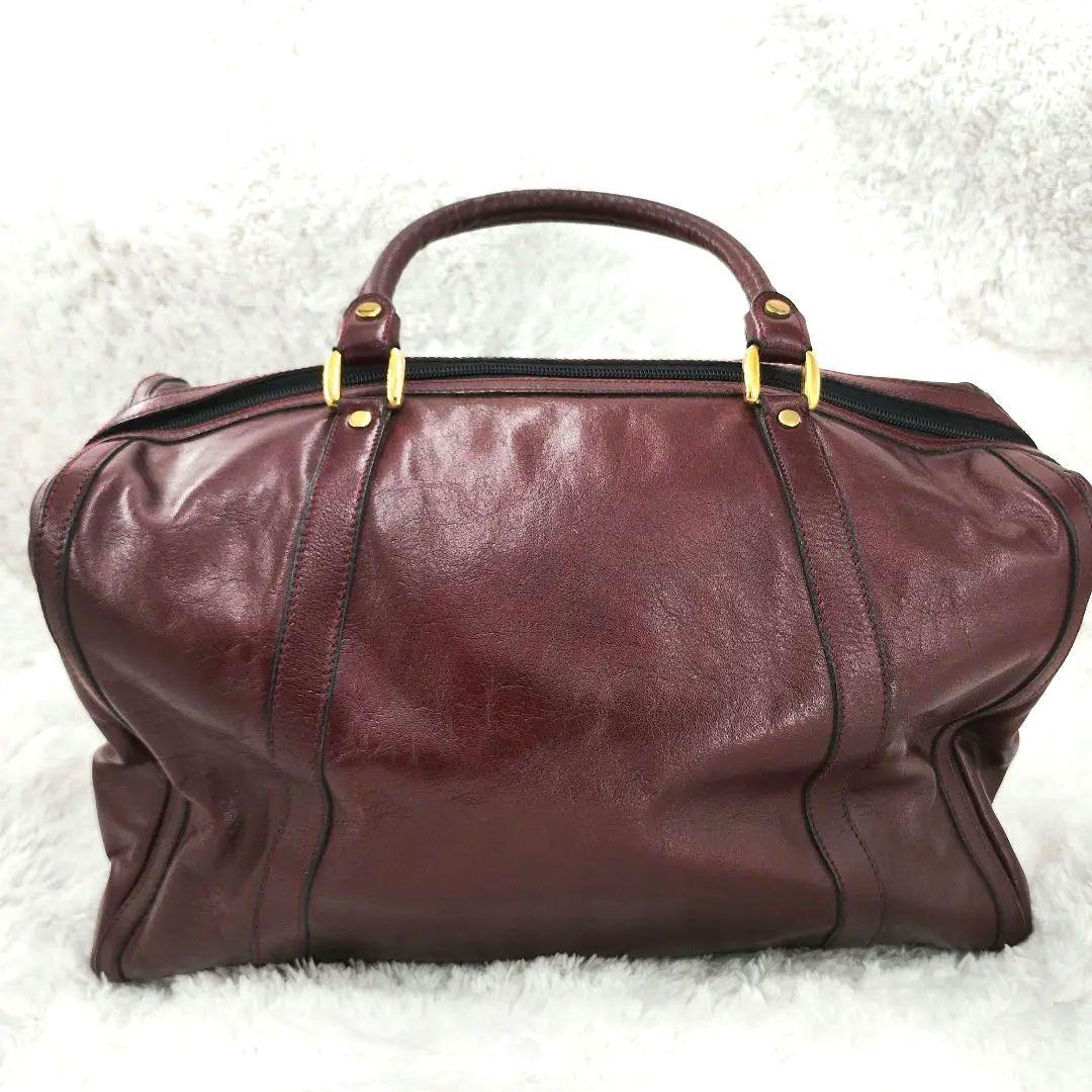 【美品✨】GOLD PFEIL ボストンバッグ レザー ブラウン 大容量