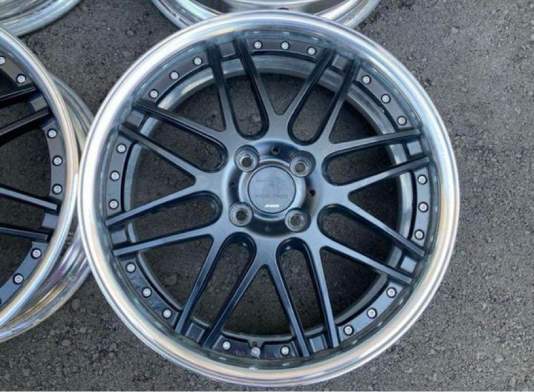 WORK RIZAL 17インチ ホイール ブラック/シルバー