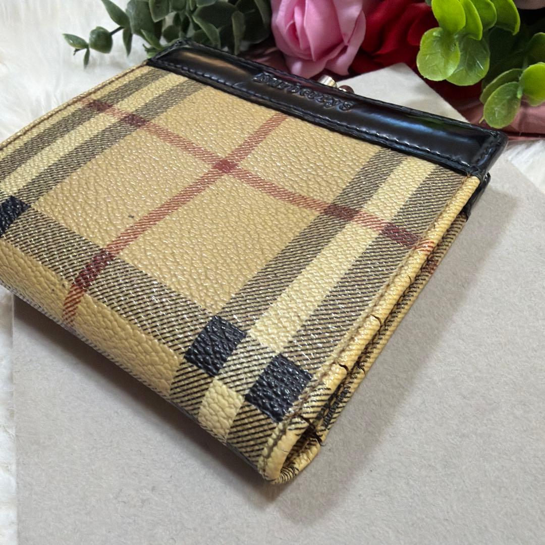 BURBERRY バーバリー ヴィンテージ ノバチェック柄 がま口 財布 2点