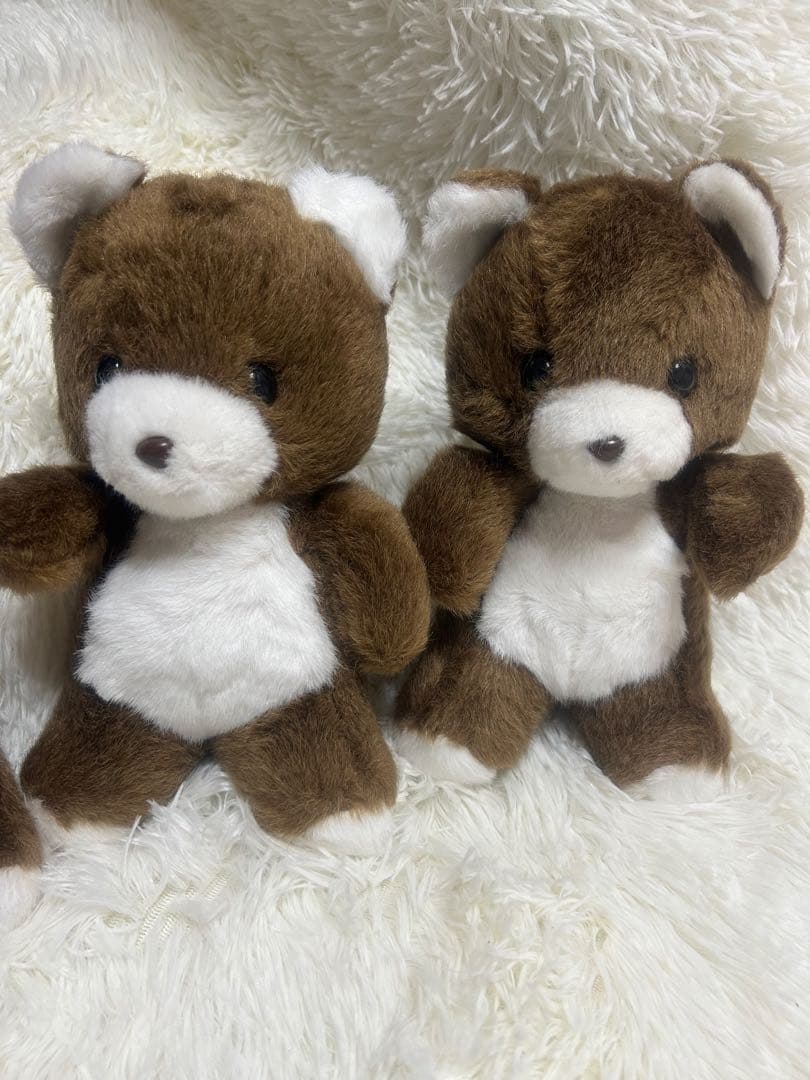 新品☆クマのレトロぬいぐるみ☆3点セット日本製サンアロー社80-90年代？当時物