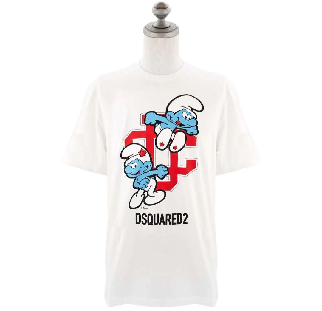 t*7様 イタリア製‼️DSQUARED2 スマーフコラボTシャツ ディースクエ