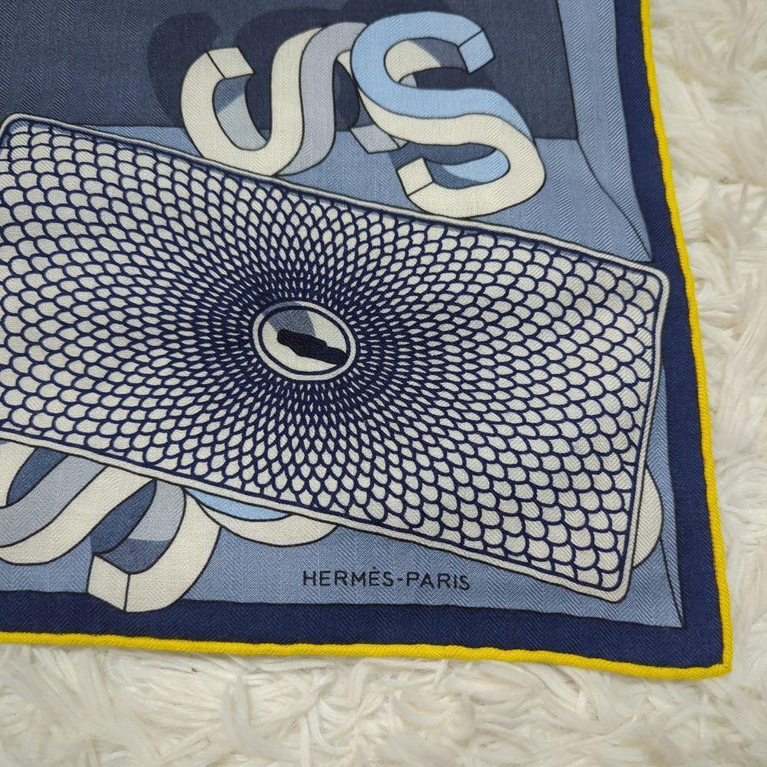 【極美品 箱付】HERMES Impoossiiible スカーフ100