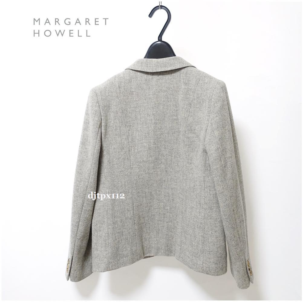 美品*マーガレットハウエル*定番ブリティッシュウール ツイード 3Bジャケット