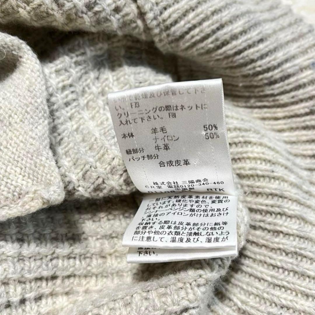 バーバリーブラックレーベル　ニットダッフルコート