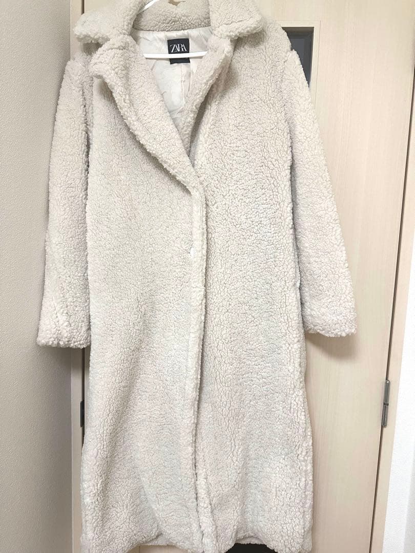 完売品ZARA ロング丈ボアコート S