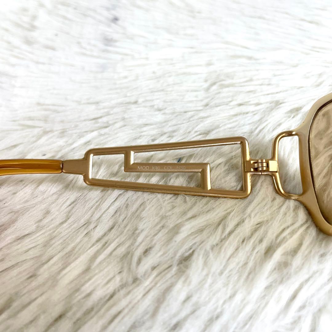 美品　VERSACE　サングラス　X96　ブラウンレンズ　ゴールドフレーム