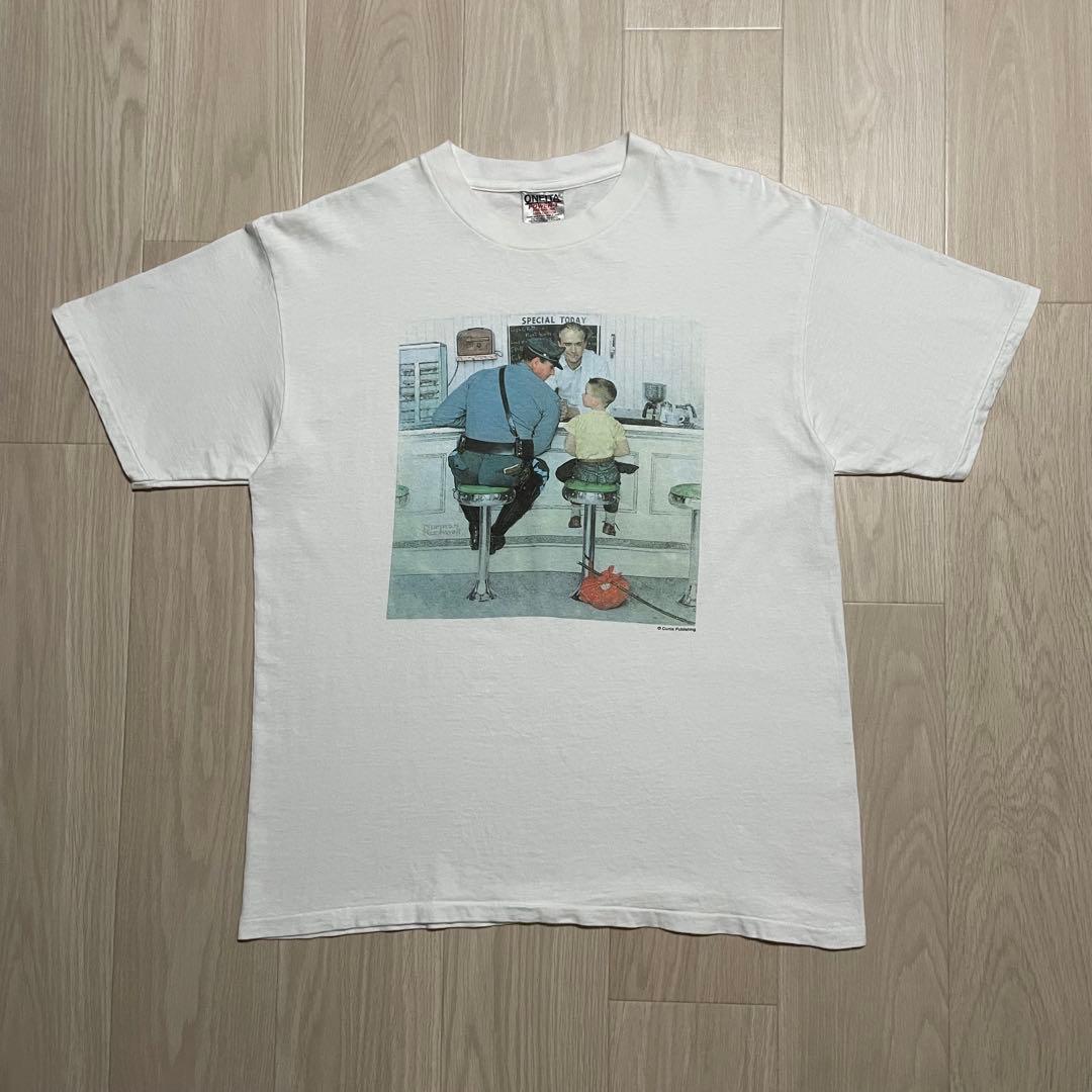 90s アートTシャツ ノーマン・ロックウェル ヴィンテージ Art