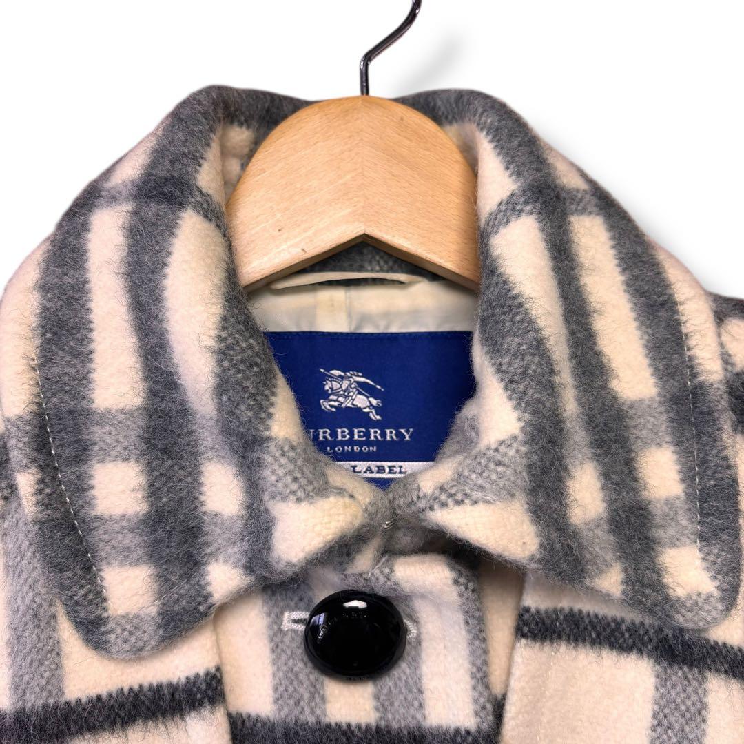 BURBERRY BLUE LABEL フレアコート チェック柄 38サイズ