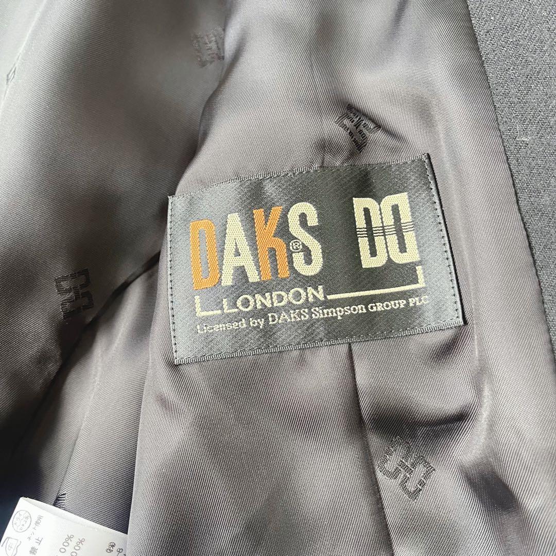 【未使用級】DAKS ダックス ダブルブレスト テーラードジャケット 黒 11号