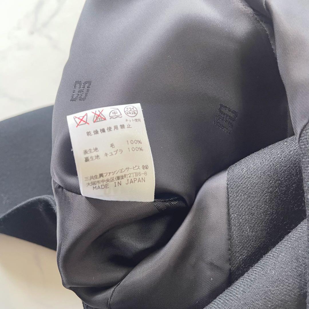 【未使用級】DAKS ダックス ダブルブレスト テーラードジャケット 黒 11号
