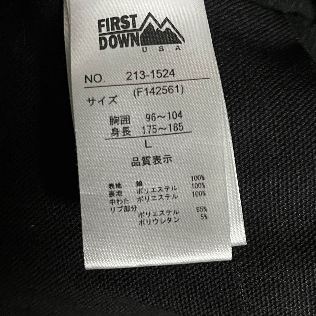 FIRSTDOWN アクティブジャケット　難燃　ダック地　フーディ　XL 黒