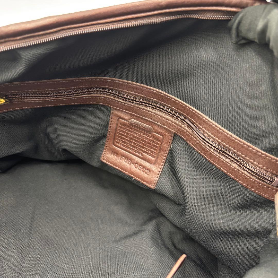 COACH オールドコーチ グラブタンレザー ボストンバッグ 0502 ブラウン