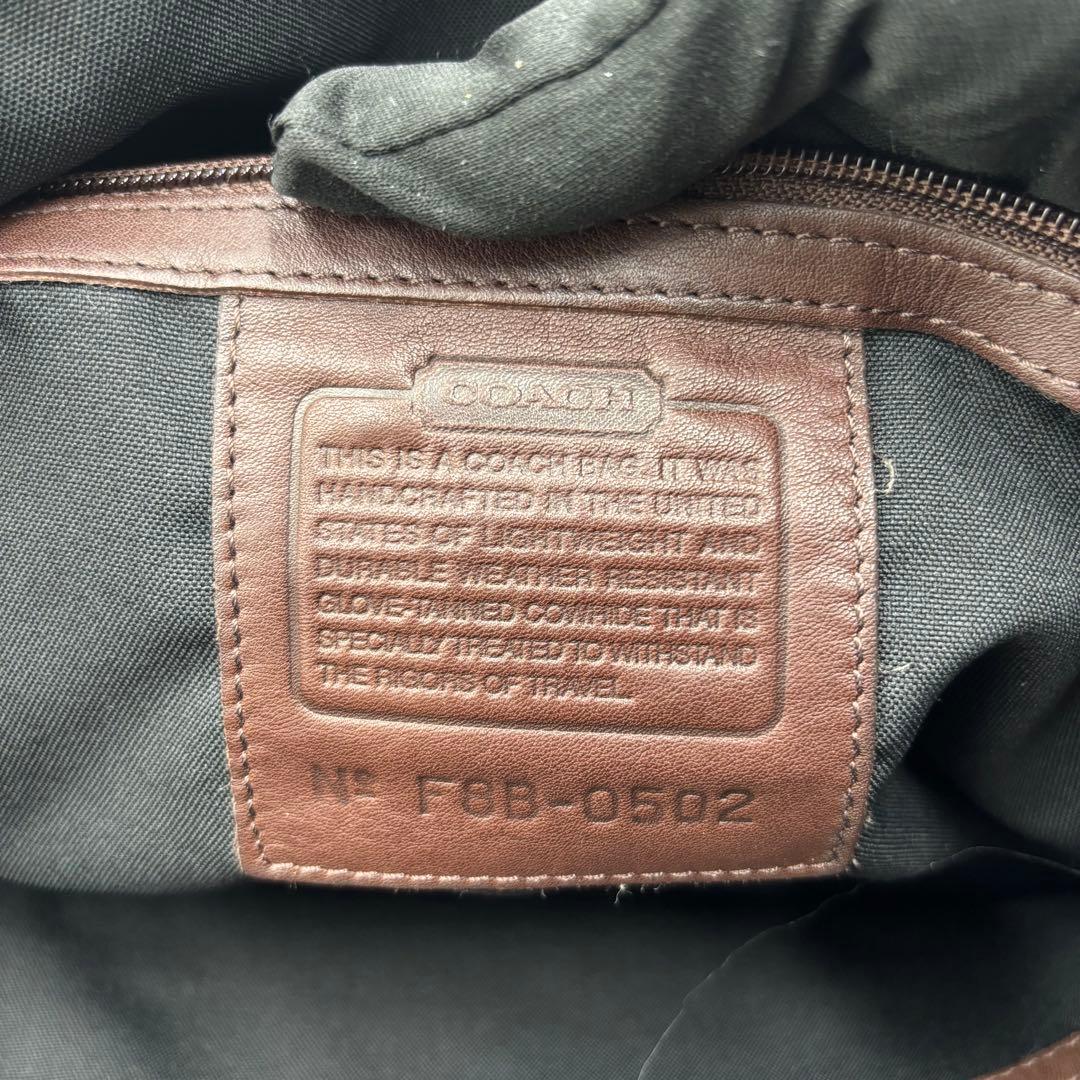 COACH オールドコーチ グラブタンレザー ボストンバッグ 0502 ブラウン