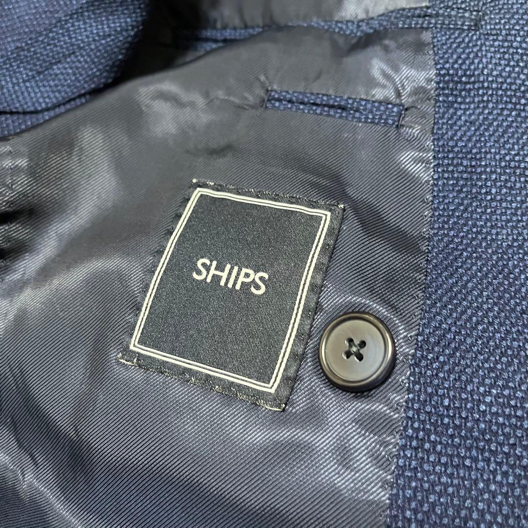 SHIPS シップス メンズ ダブルブレスト テーラードジャケット ネイビー M
