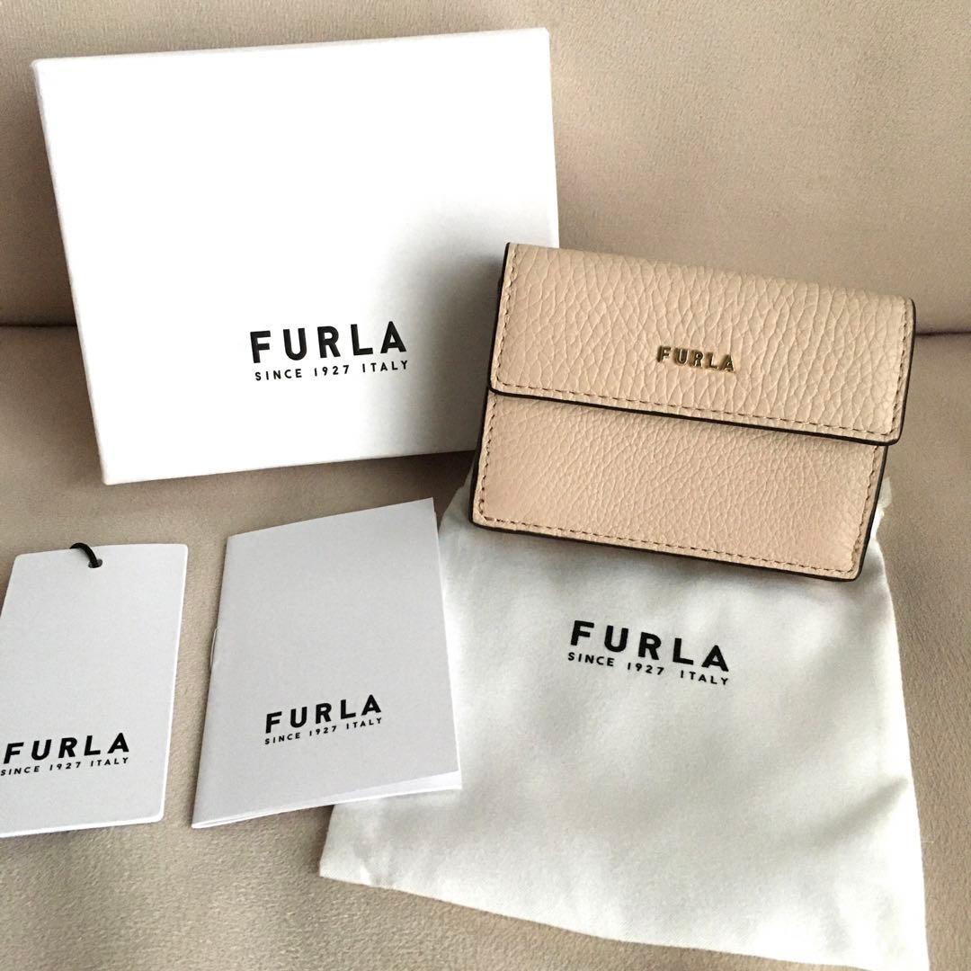 新品　FURLA フルラ　定価22,000円　バビロン　三つ折り　財布　ベージュ
