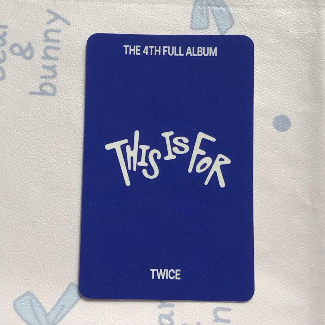 TWICE 特典 限定 ミナ THIS IS FOR 事前収録 トレカ