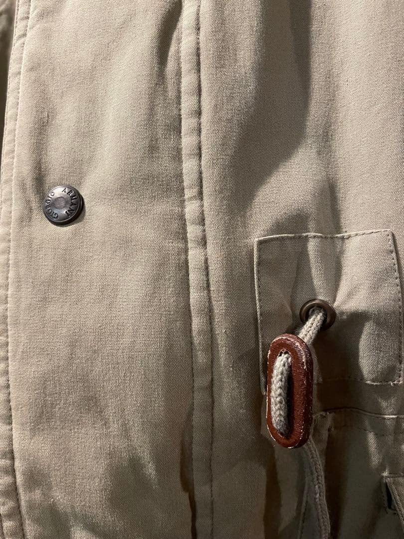 52 実寸XL GIORGIO ARMANI 中綿 コットン Mods Coat