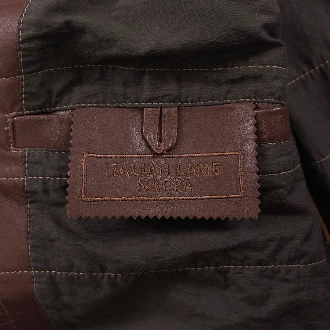 HUGOBOSS ヒューゴボス レザージャケット テーラードジャケット ブラウン
