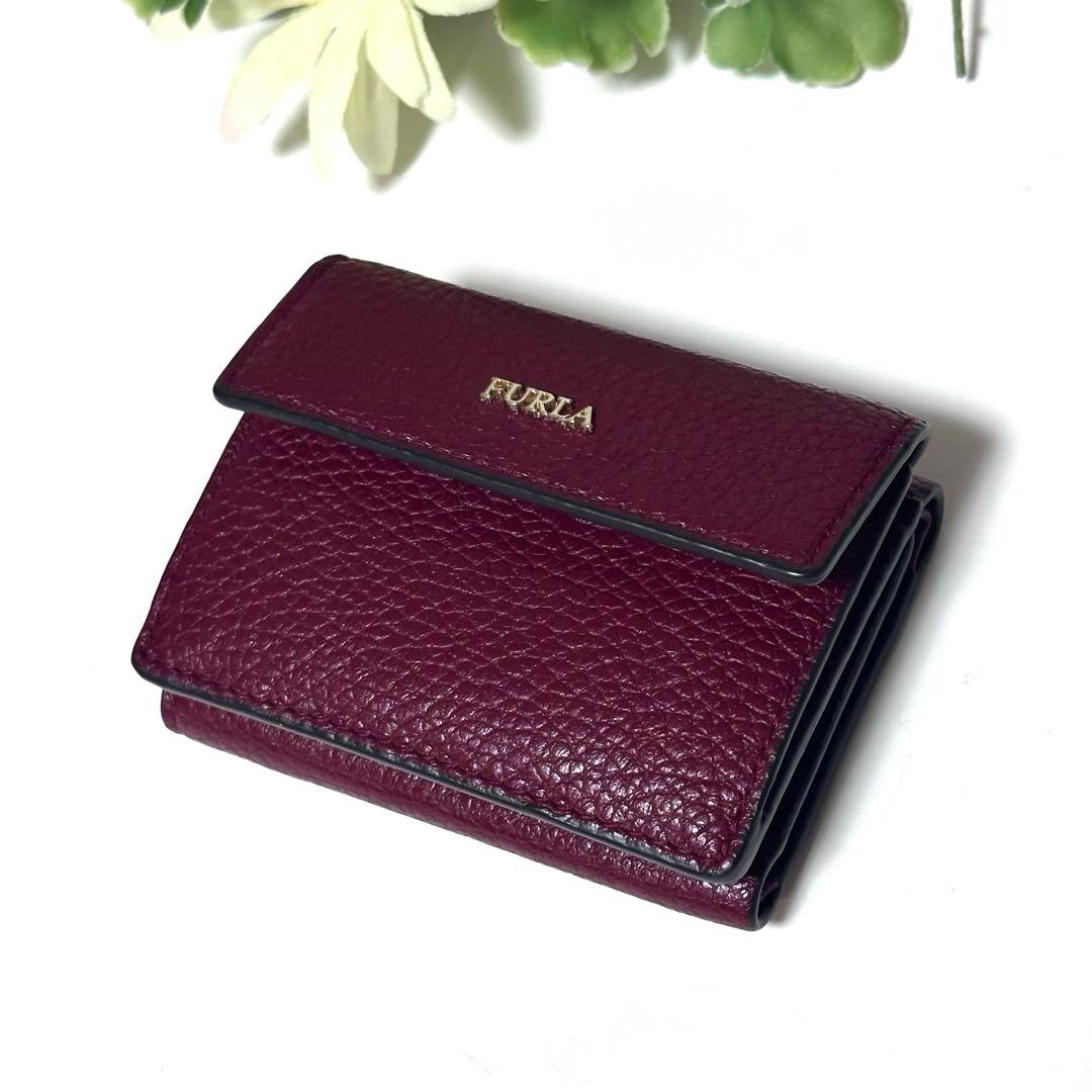 【未使用級】FURLA 3つ折り財布 バビロン サボ トライフォールドチリエジャ