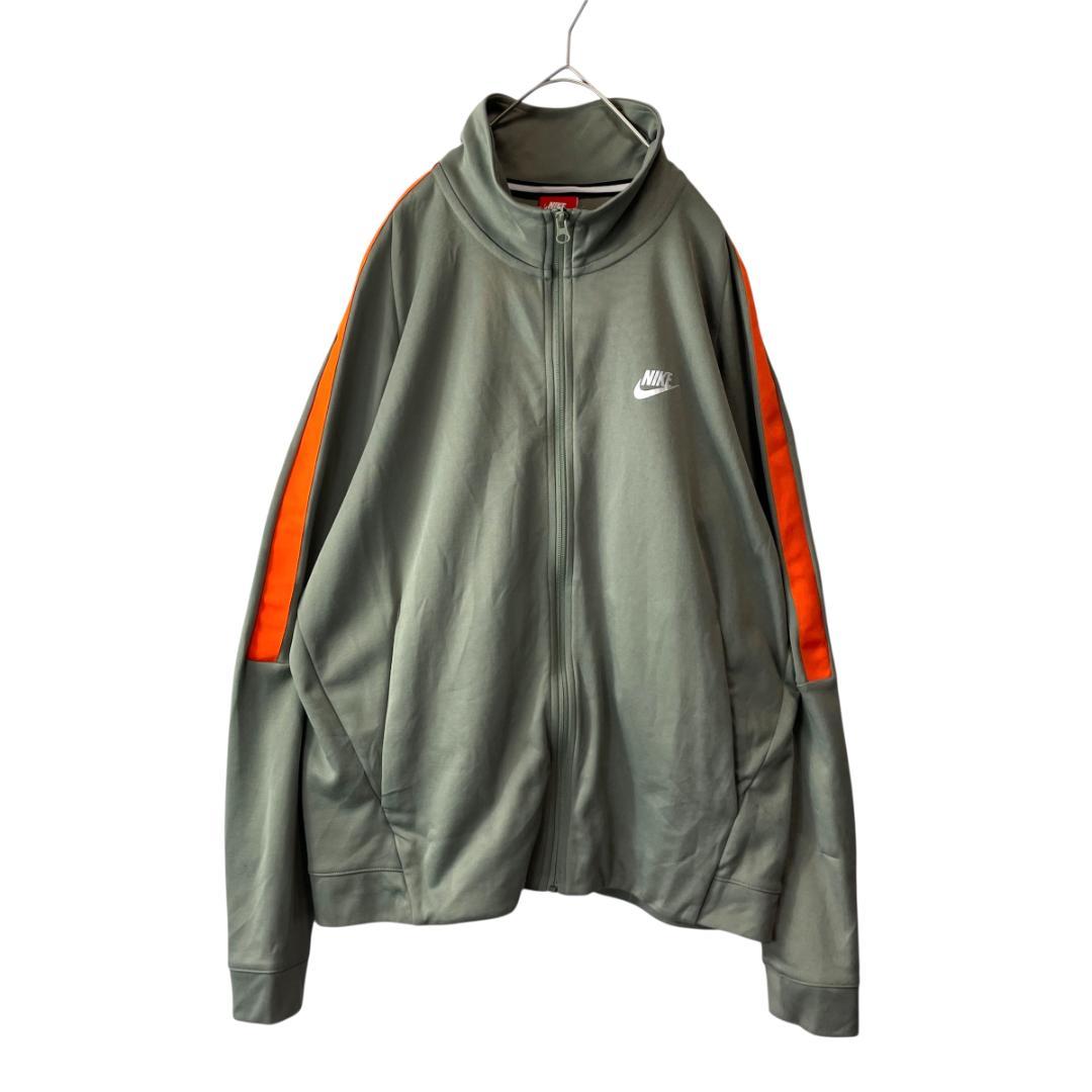 NIKE ナイキ トラックジャケット ジャージ グレー オレンジライン メンズL