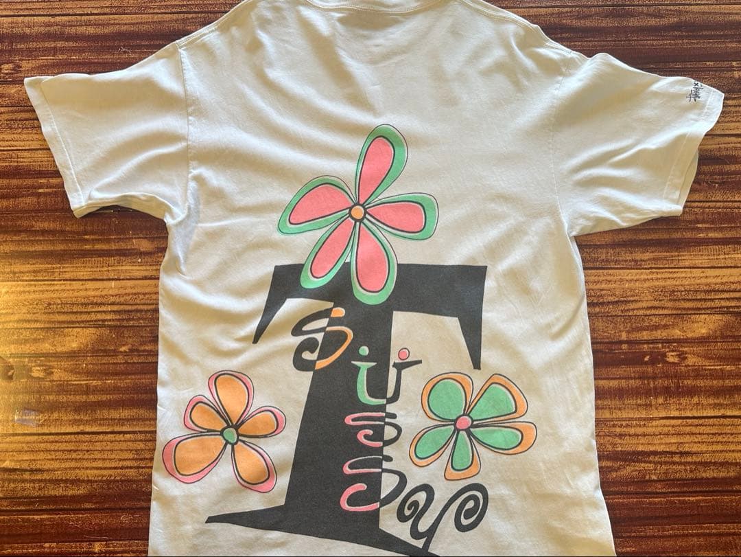 STUSSY×HECTIC フラワーTシャツ L