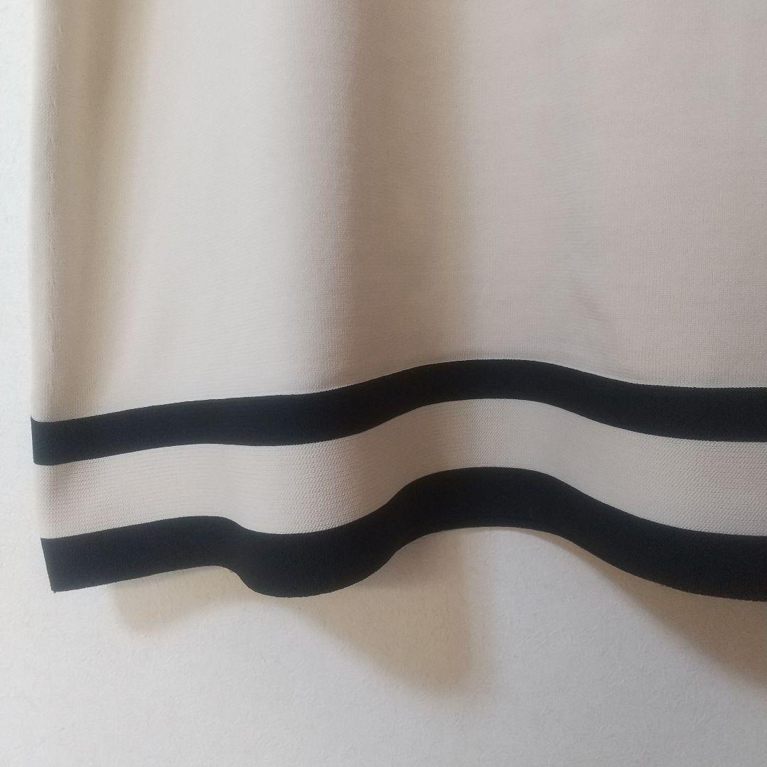 極美品TOCCA トッカ ニットワンピースSバイカラー黒セレモニー