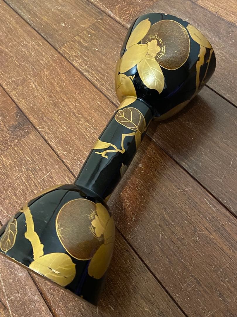小鼓　鼓胴　蒔絵　和楽器