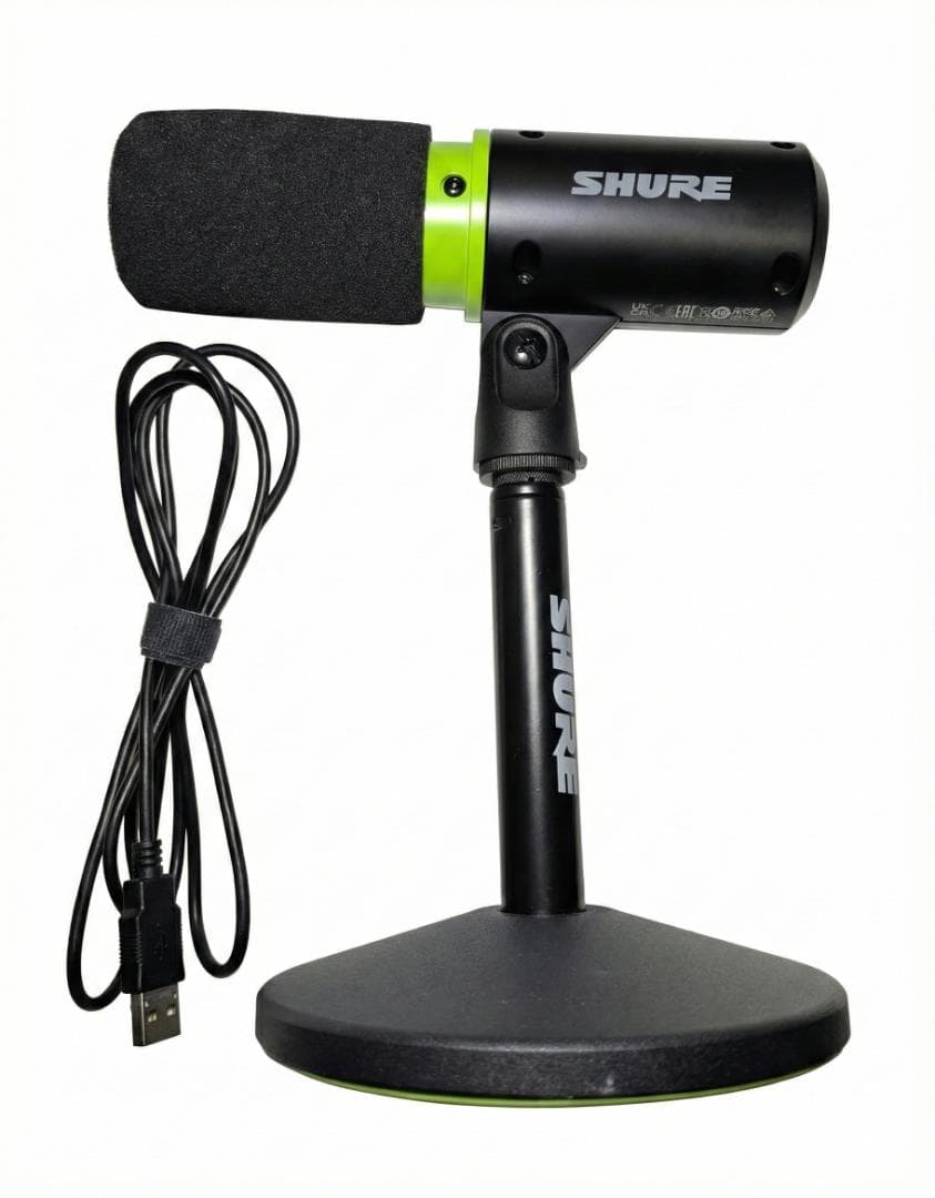 【極美品♥即発送】SHURE MV6 ゲーミングマイク USB接続 高音質