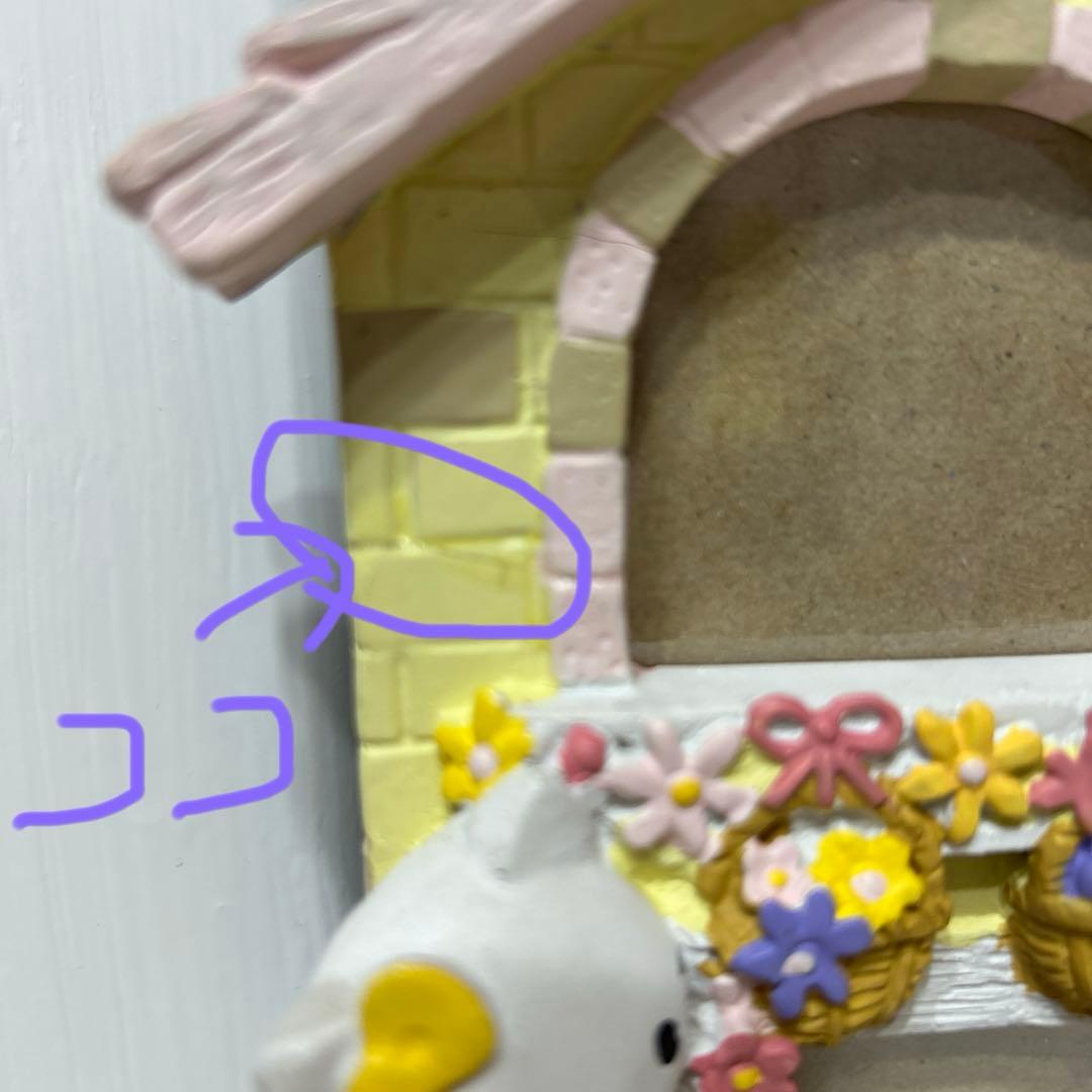 激レア☆当時物サンリオ☆ハローキティ陶器フォトスタンド☆フォトフレーム写真立て