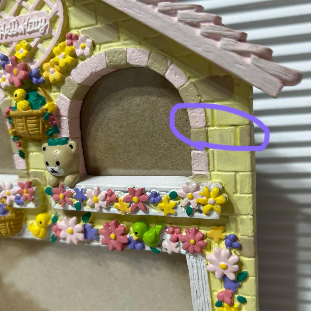 激レア☆当時物サンリオ☆ハローキティ陶器フォトスタンド☆フォトフレーム写真立て