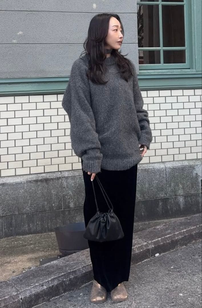 tTODAYFULPencilVelourSkirtペンシルベロアスカート