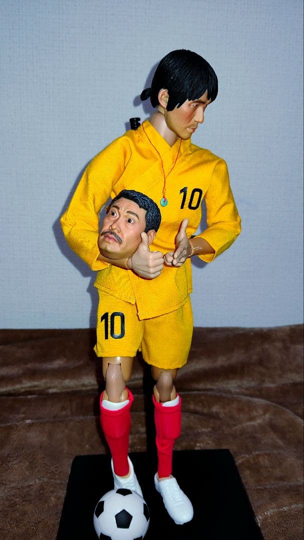 映画.少林サッカー.1/6[阿星(チャウ•シンチー)＆監督ヘッド付]希少品!