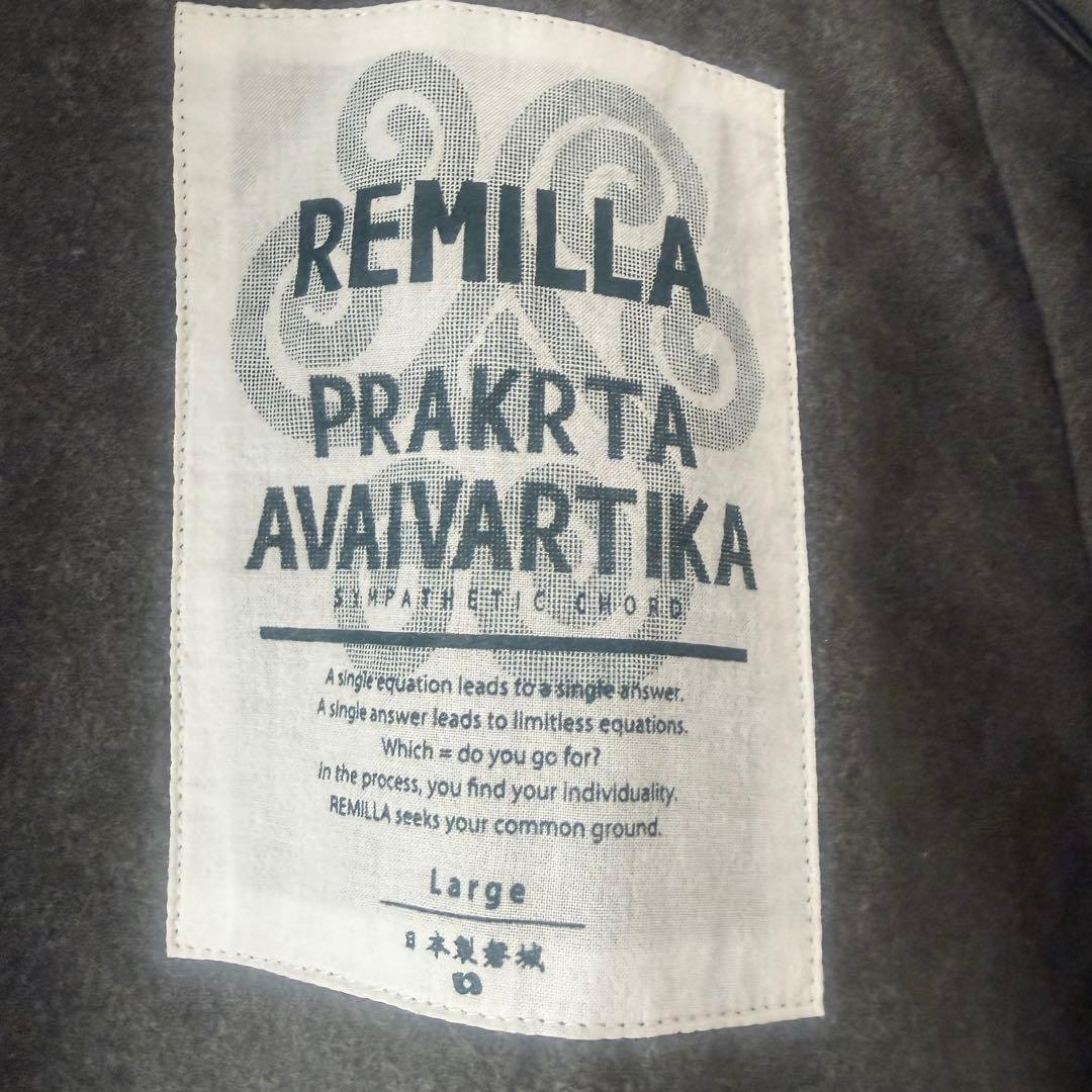 remilla レミーラ ベスト L カーキ レーヨン日本製 ミリタリー