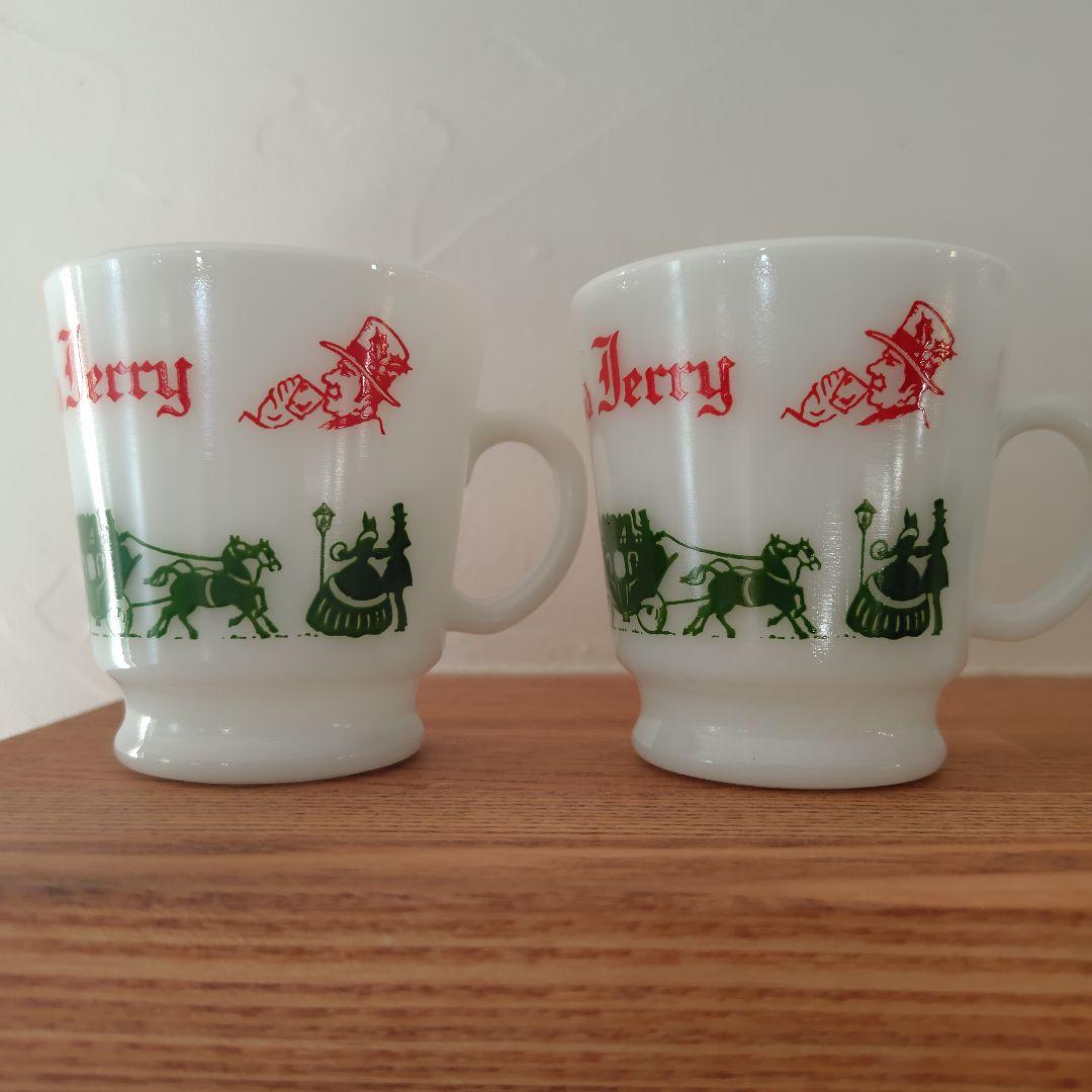 【美品】Hazel Atlas ヘーゼルアトラス マグ6個＆ボウル クリスマス