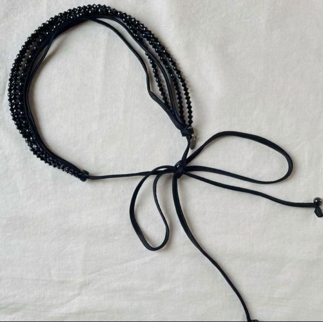 希少•レア【未使用】コレットマルーフ ベッドストラップ　ヘッドバンド ブラック
