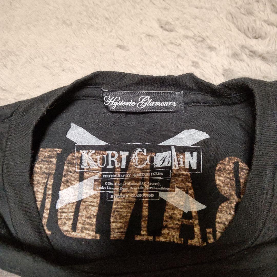 ヒステリックグラマー カートコバーン タバコ プリントTシャツ