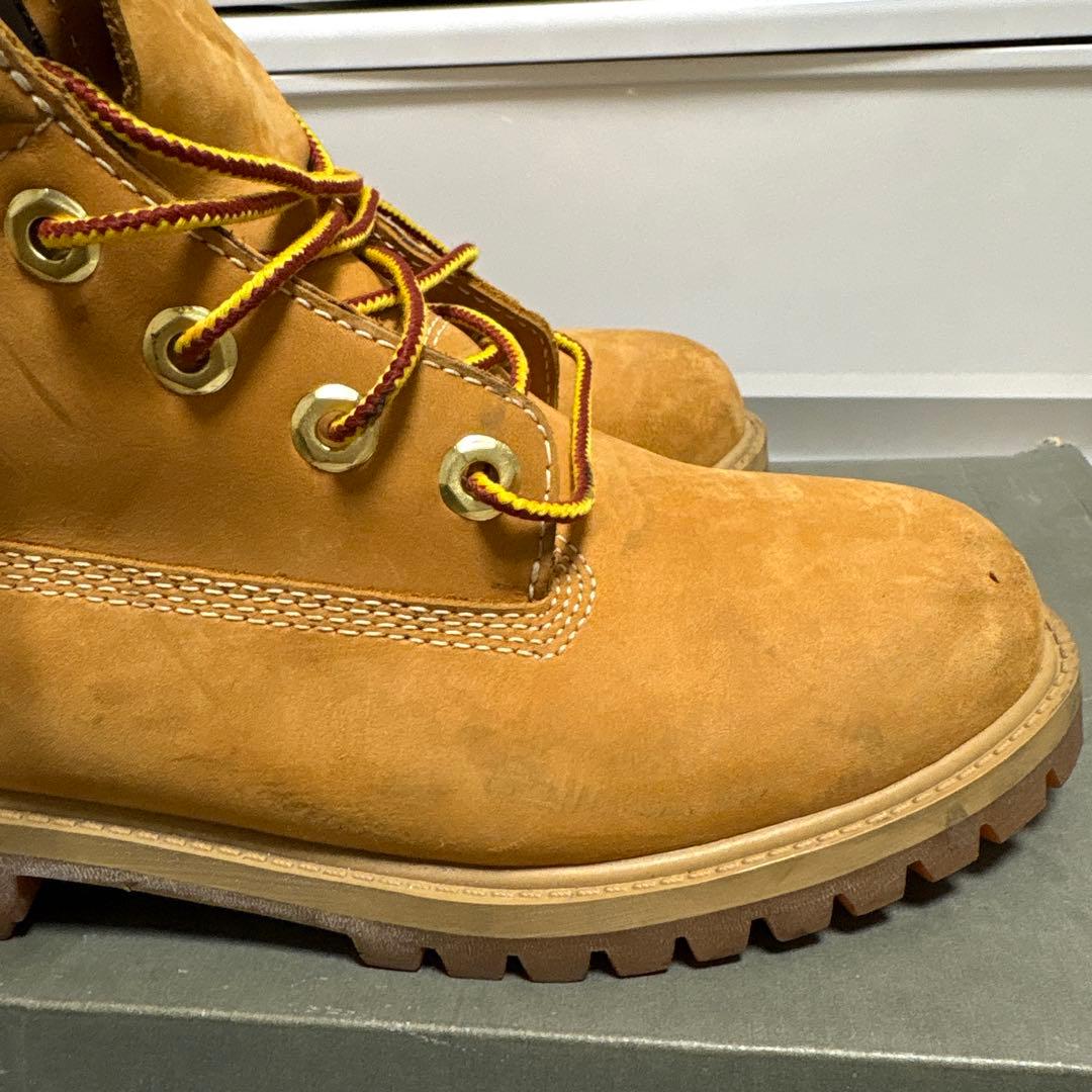 Timberland ベージュ ワークブーツ23センチ12909値下げコメント◎