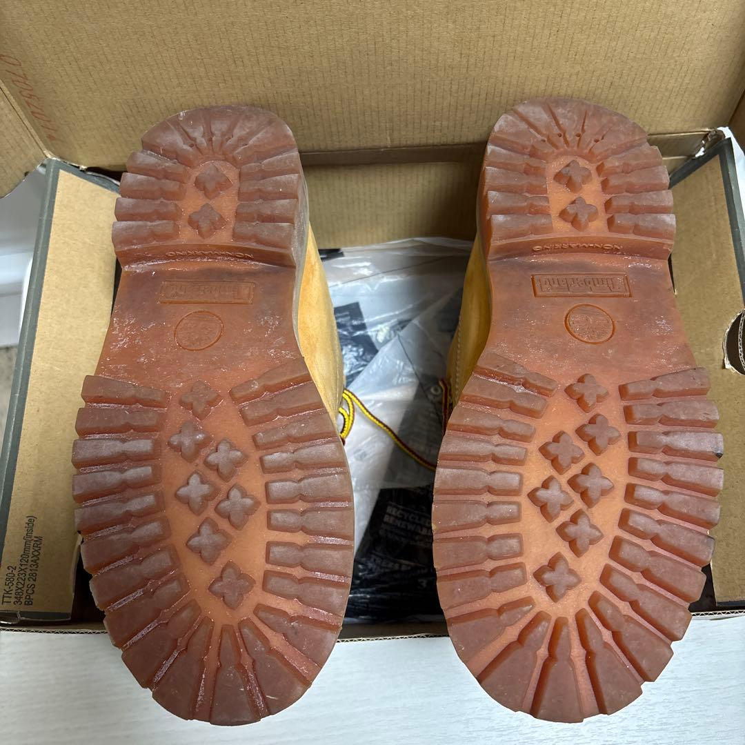 Timberland ベージュ ワークブーツ23センチ12909値下げコメント◎