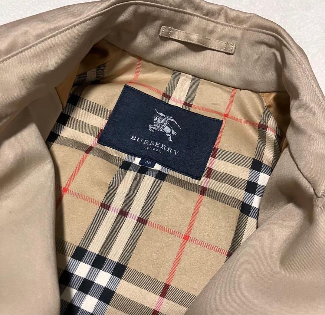 【正規品】バーバリーロンドン ロングトレンチコート ノバチェックベージュ