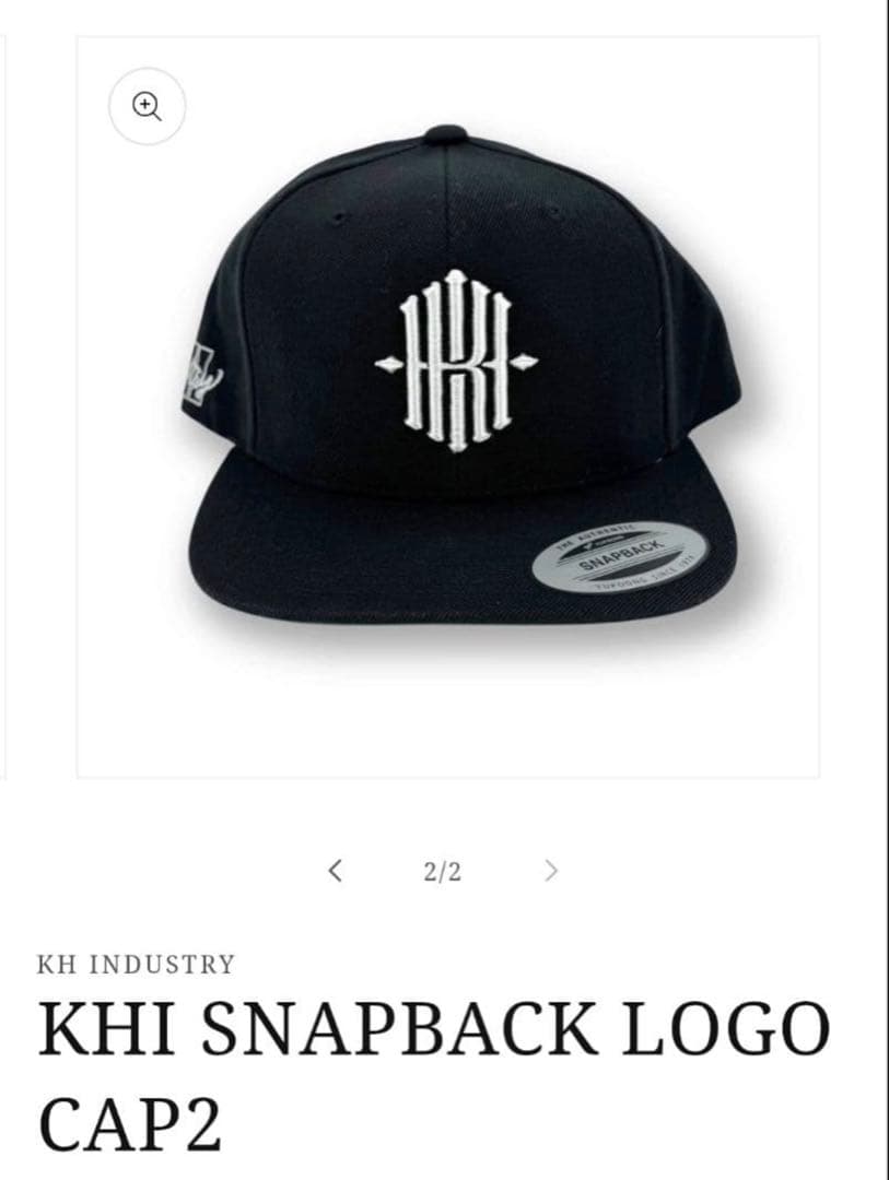 KH INDUSTRY KHI SNAPBACK LOGO CAP2 萩原京平