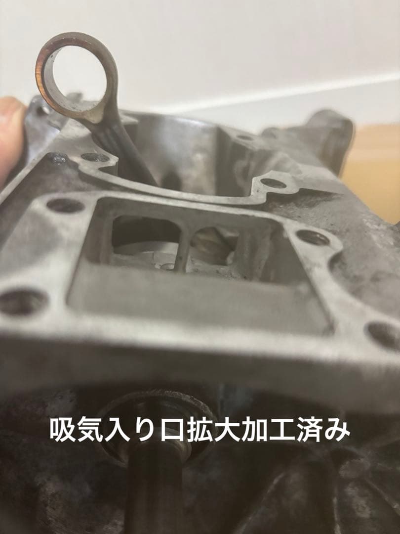 AF27 太軸　クランクベアリング交換済み！ボアアップ専用腰下クランクケース