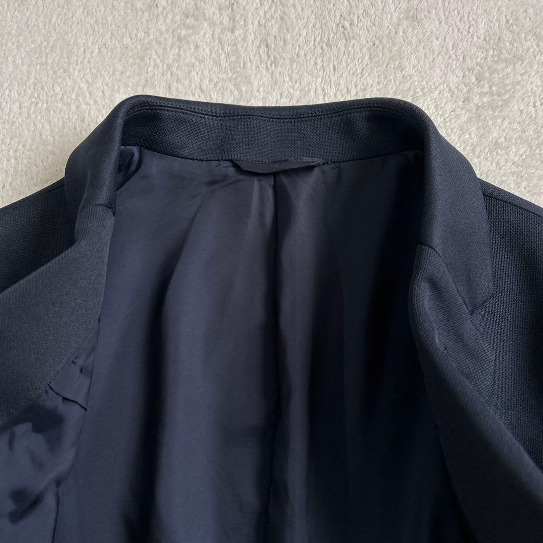 美品✨theory ジャケット ネイビー 38 2ボタン 無地 軽量 ストレッチ