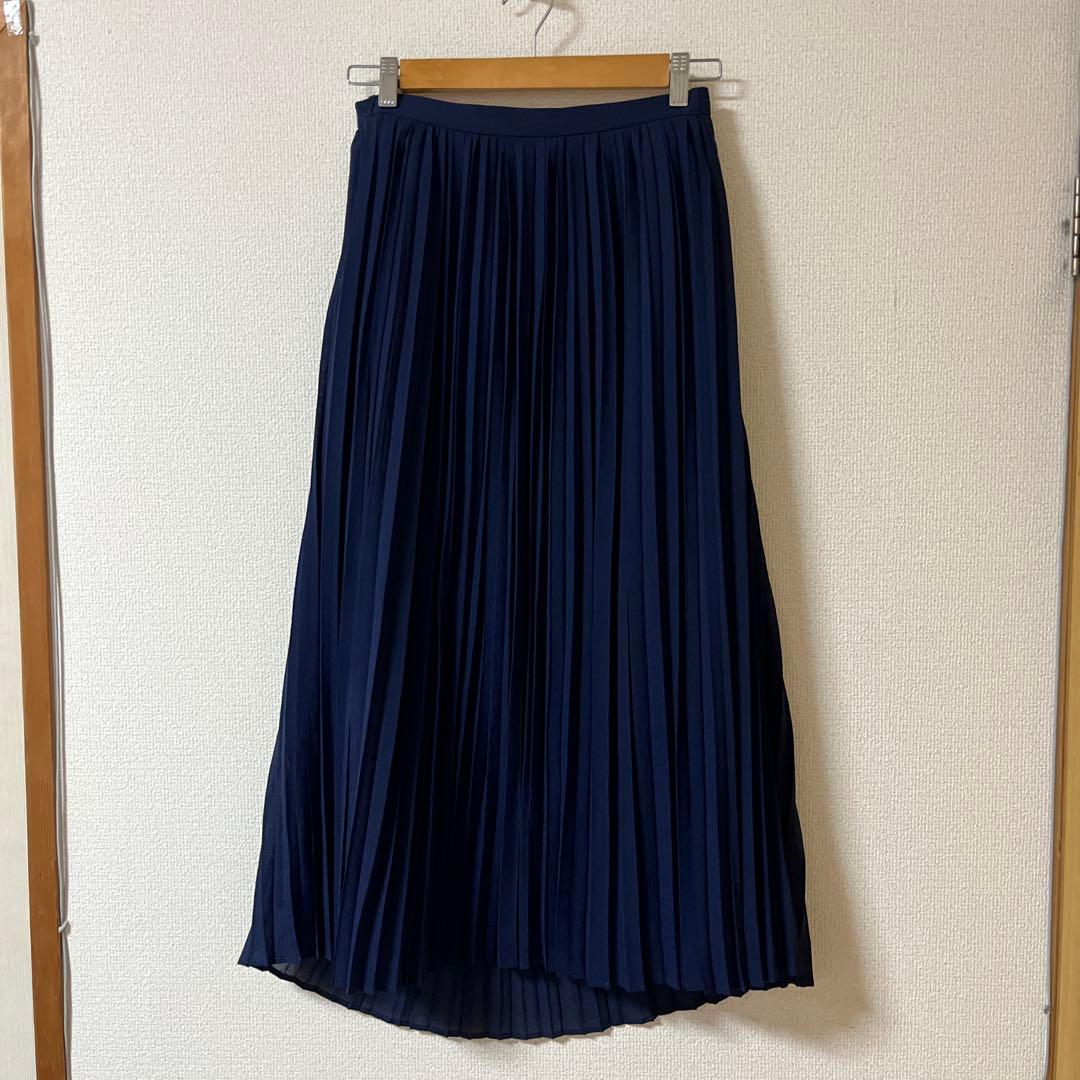 BLUE LABEL プリーツスカート 38 ネイビー　ブルーレーベル