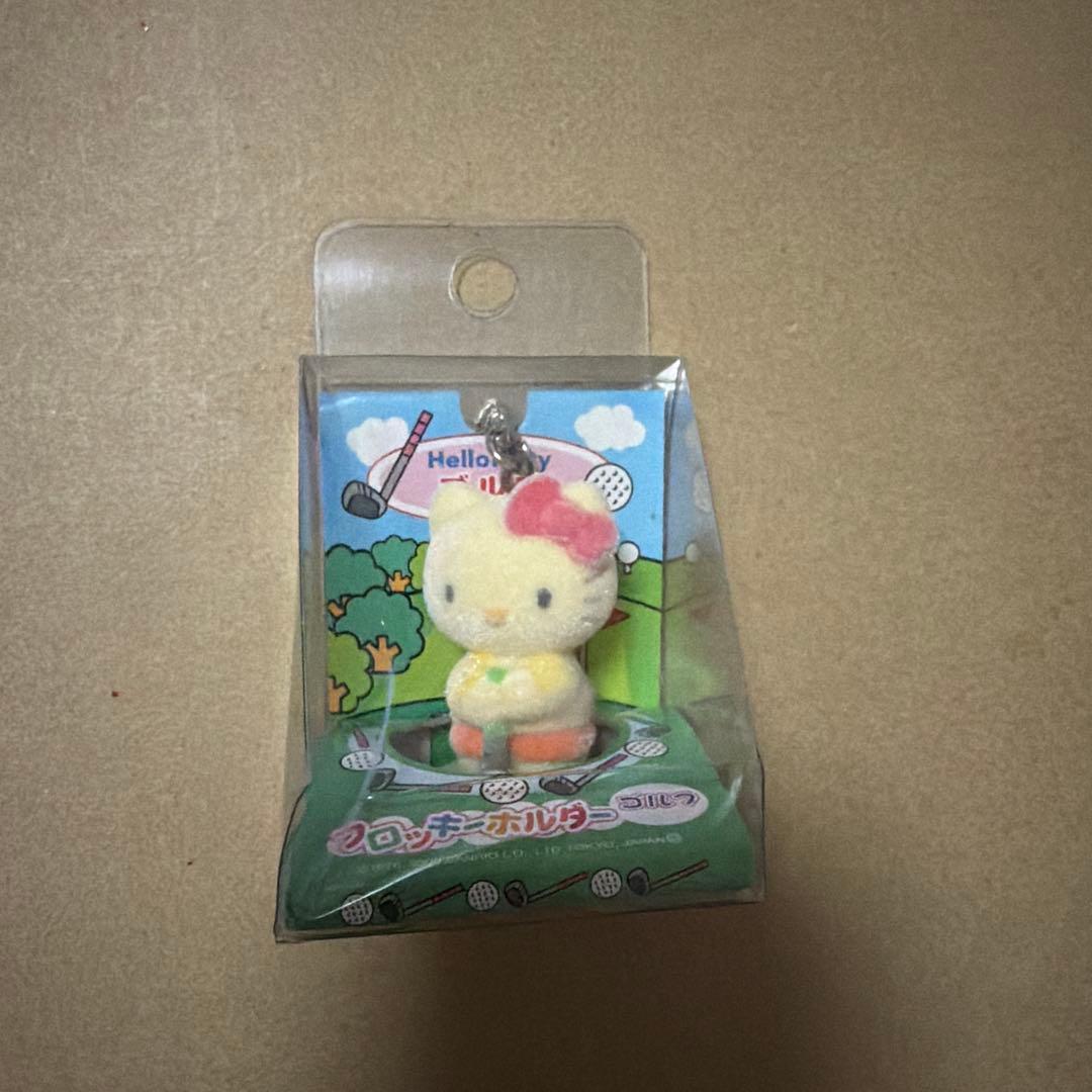 希少⭐︎ハローキティ⭐︎フロッキーホルダー⭐︎ゴルフ