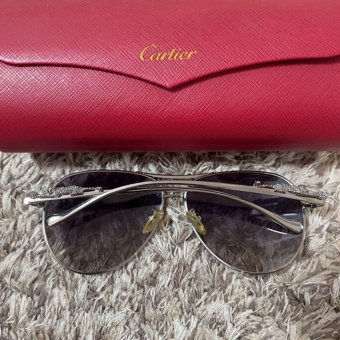 【美品 レア】Cartier カルティエ パルテールアビエーターサングラス