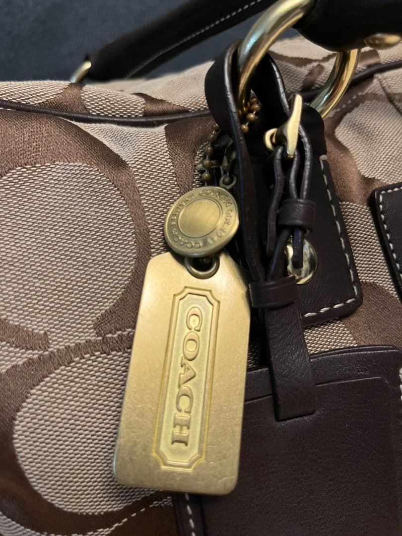 【美品】COACH ボストンバッグ ロゴ