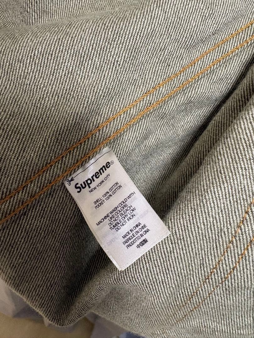 【未使用】Supreme Denim Chore Coat Olive L