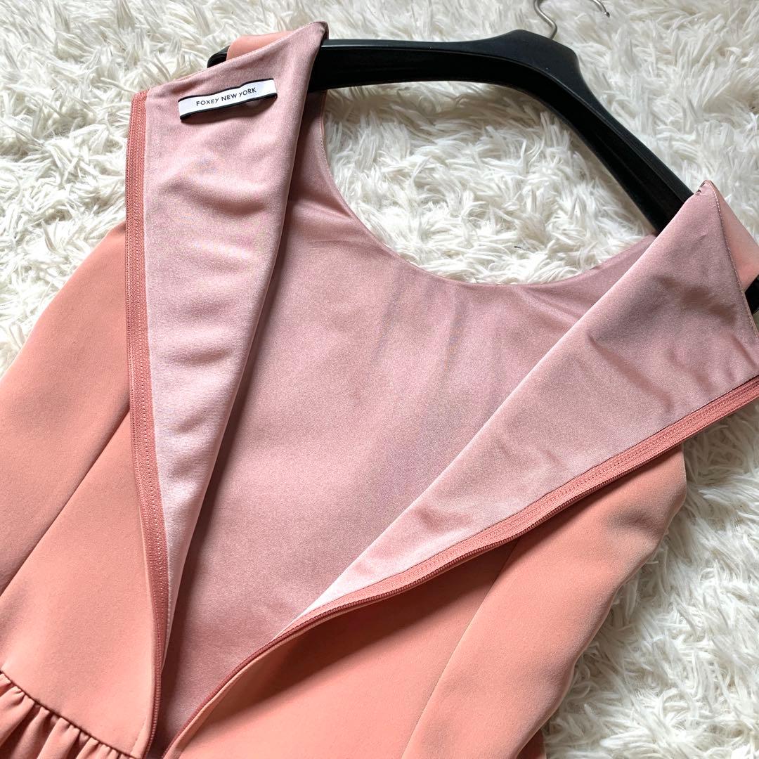 美品✨人気 希少色 フォクシー ロザリンド ワンピース フィットアンドフレア