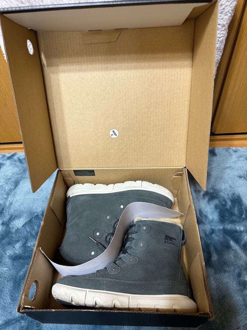 ベス 　SOREL グリーン ファー付きハイカットブーツ